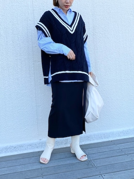ホソヤヤスコさん(レディース・161cm)の冬コーディネート