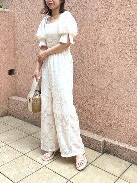 ホソヤヤスコさん（レディース・161cm）の春コーディネート