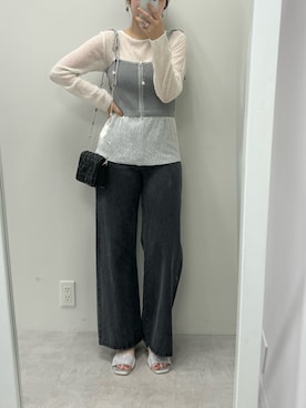 ホソヤヤスコさん（レディース・161cm）の夏コーディネート