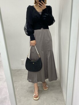 ホソヤヤスコさん（レディース・161cm）の冬コーディネート