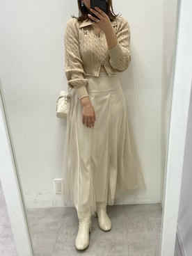 ホソヤヤスコさん（レディース・161cm）の冬コーディネート