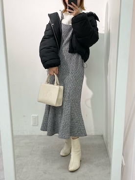 ホソヤヤスコさん（レディース・161cm）の冬コーディネート