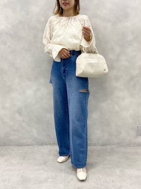 ホソヤヤスコさん（レディース・161cm）の夏コーディネート