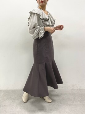 ホソヤヤスコさん（レディース・161cm）の冬コーディネート