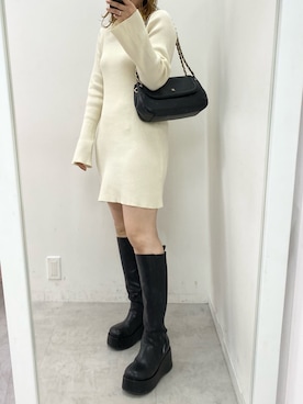 ホソヤヤスコさん（レディース・161cm）の冬コーディネート