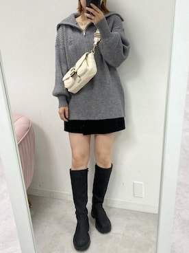 ホソヤヤスコさん（レディース・161cm）の秋コーディネート