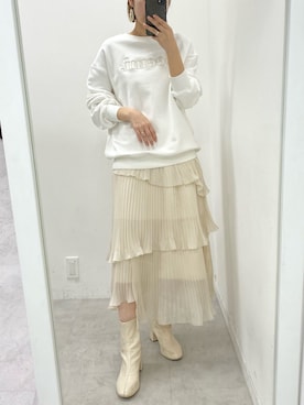 ホソヤヤスコさん（レディース・161cm）の冬コーディネート