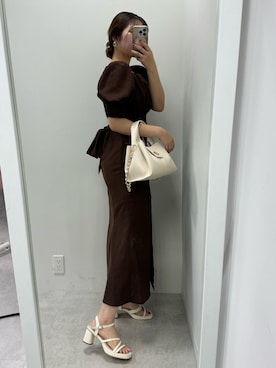 ホソヤヤスコさん（レディース・161cm）の夏コーディネート