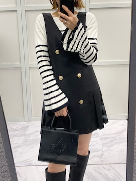 ホソヤヤスコさん（レディース・161cm）の冬コーディネート