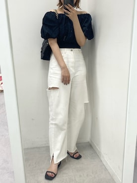 ホソヤヤスコさん（レディース・161cm）の夏コーディネート