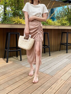 ホソヤヤスコさん（レディース・161cm）の春コーディネート