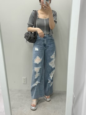 ホソヤヤスコさん（レディース・161cm）の夏コーディネート