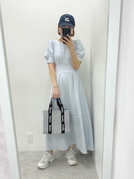 「LIMMSE（リムズ）のアイテム」を使った、ホソヤヤスコさん（レディース・161cm）の春コーディネート