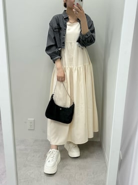 ホソヤヤスコさん（レディース・161cm）の春コーディネート