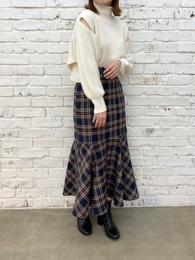 ホソヤヤスコさん(レディース・161cm)の冬コーディネート