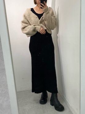 ホソヤヤスコさん（レディース・161cm）の冬コーディネート