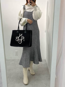 ホソヤヤスコさん（レディース・161cm）の秋コーディネート