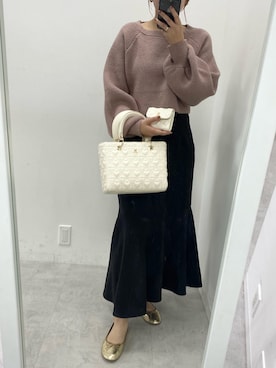 「one after another NICE CLAUP（ワンアフターアナザーナイスクラップ）のアイテム（財布/小物）」を使った、ホソヤヤスコさん（レディース・161cm）の秋コーディネート