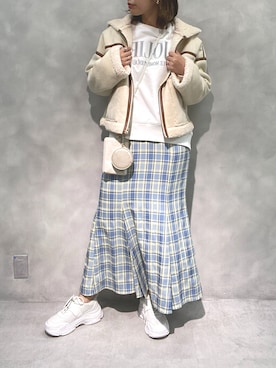 ホソヤヤスコさん（レディース・161cm）の秋コーディネート