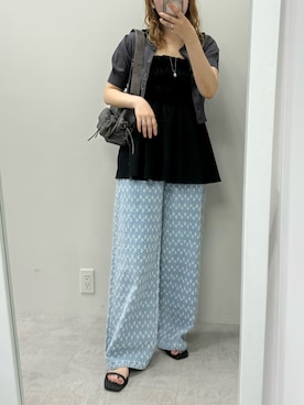 ホソヤヤスコさん（レディース・161cm）の夏コーディネート