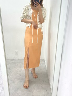 ホソヤヤスコさん（レディース・161cm）の夏コーディネート