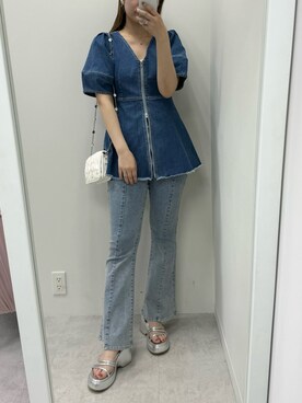 ホソヤヤスコさん（レディース・161cm）の春コーディネート