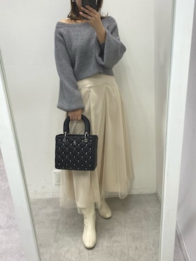 ホソヤヤスコさん（レディース・161cm）の冬コーディネート