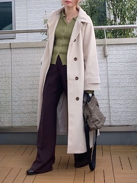 「Chillfar（チルファー）のアイテム（カーディガン/ボレロ）」を使った、Kay-teeeさん（レディース・150cm）の冬コーディネート