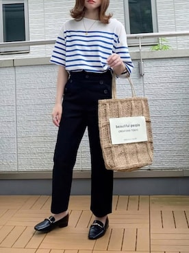 「ENsMOL.（エンスモール）のアイテム」を使った、Kay-teeeさん（レディース・150cm）の夏コーディネート