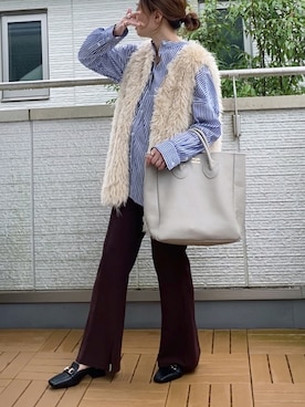 「NICAL（ニカル）のアイテム」を使った、Kay-teeeさん（レディース・150cm）の秋コーディネート