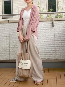 「sakishimatokyo（サキシマトーキョー）のアイテム（その他）」を使った、Kay-teeeさん（レディース・150cm）の夏コーディネート