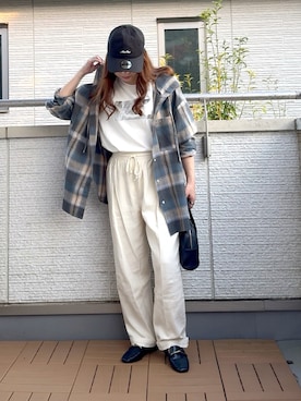 「アイテム（シャツ/ブラウス）」を使った、Kay-teeeさん（レディース・150cm）の夏コーディネート