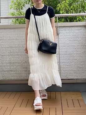 「CLEA（クレア）のアイテム（ワンピース/ドレス）」を使った、Kay-teeeさん（レディース・150cm）の夏コーディネート