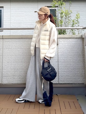 「アイテム（スウェットパンツ）」を使った、Kay-teeeさん（レディース・150cm）の秋コーディネート