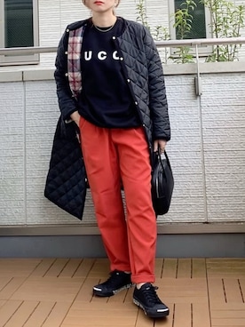 「zucca」｜「アイテム（スウェット）」を使った、Kay-teeeさん（レディース・150cm）の秋コーディネート