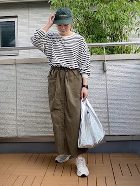 「THE SHINZONE（ザ　シンゾーン）のアイテム（帽子）」を使った、Kay-teeeさん（レディース・150cm）の秋コーディネート