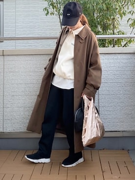 「MACKINTOSH PHILOSOPHY（ﾏｯｷﾝﾄｯｼｭ ﾌｨﾛｿﾌｨｰ）のアイテム（ジャケット/アウター）」を使った、Kay-teeeさん（レディース・150cm）の冬コーディネート