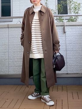 「MACKINTOSH PHILOSOPHY（ﾏｯｷﾝﾄｯｼｭ ﾌｨﾛｿﾌｨｰ）のアイテム（その他アウター）」を使った、Kay-teeeさん（レディース・150cm）の冬コーディネート