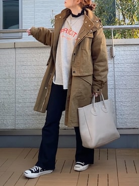 「feepur」｜「アイテム（ジャケット/アウター）」を使った、Kay-teeeさん（レディース・150cm）の冬コーディネート