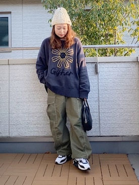「Ruben（ルーベン）のアイテム」を使った、Kay-teeeさん（レディース・150cm）の冬コーディネート