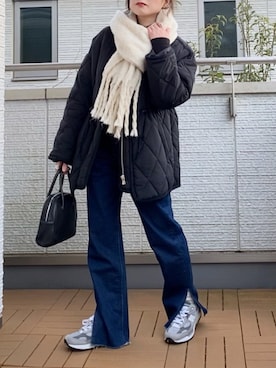 「DHOLIC STYLE（ディーホリックスタイル）のアイテム（その他アウター）」を使った、Kay-teeeさん（レディース・150cm）の冬コーディネート