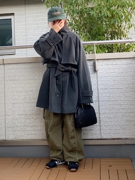 「THE SHINZONE（ザ　シンゾーン）のアイテム（帽子）」を使った、Kay-teeeさん（レディース・150cm）の秋コーディネート