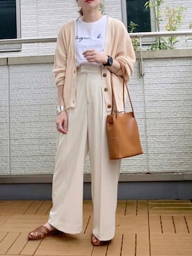 「ENsMOL.（エンスモール）のアイテム」を使った、Kay-teeeさん（レディース・150cm）の秋コーディネート