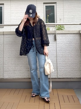 「アイテム（トップス）」を使った、Kay-teeeさん（レディース・150cm）の夏コーディネート
