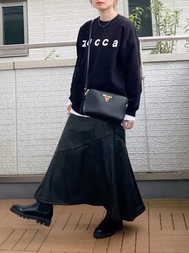 「zucca」｜「アイテム（スウェット）」を使った、Kay-teeeさん（レディース・150cm）の秋コーディネート