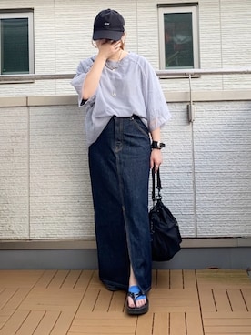 「reca（レカ）のアイテム（その他トップス）」を使った、Kay-teeeさん（レディース・150cm）の夏コーディネート