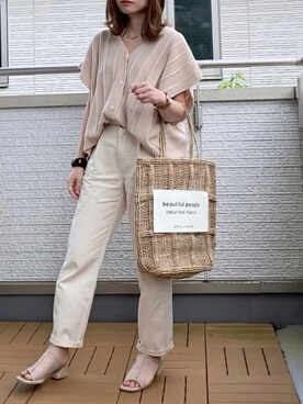 「DHOLIC STYLE（ディーホリックスタイル）のアイテム（ベスト）」を使った、Kay-teeeさん（レディース・150cm）の夏コーディネート