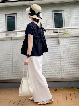 「sakishimatokyo」｜「アイテム（パンツ）」を使った、Kay-teeeさん（レディース・150cm）の夏コーディネート