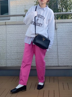 「AS KNOW AS plus（アズノゥアズプラス）のアイテム（パンツ）」を使った、Kay-teeeさん（レディース・150cm）の春コーディネート