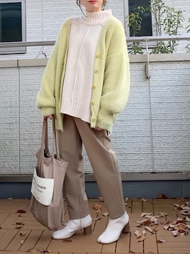 「ENsMOL.（エンスモール）のアイテム」を使った、Kay-teeeさん（レディース・150cm）の冬コーディネート